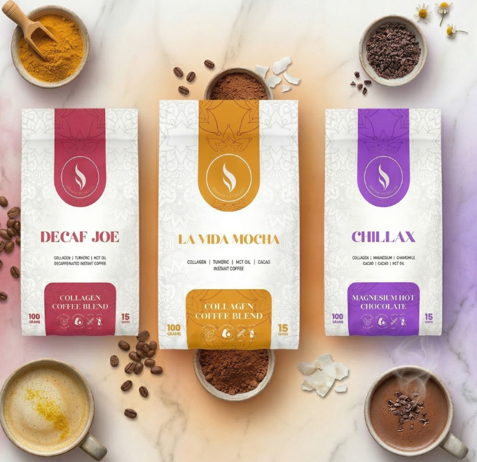 Chillax + Decaf Joe + La Vida Mocha