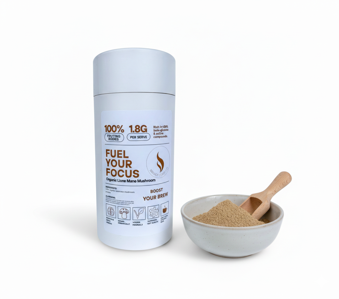 Pure Organic Lion's Mane Mushroom Powder | Brain Health Supplement