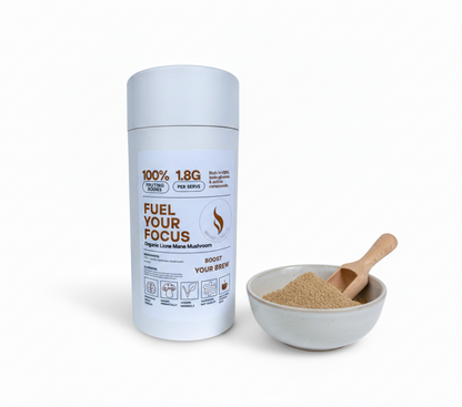 Pure Organic Lion's Mane Mushroom Powder | Brain Health Supplement