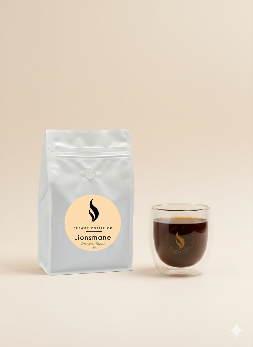 Lions Mane Ground Coffee | Focus & Cognitive Support