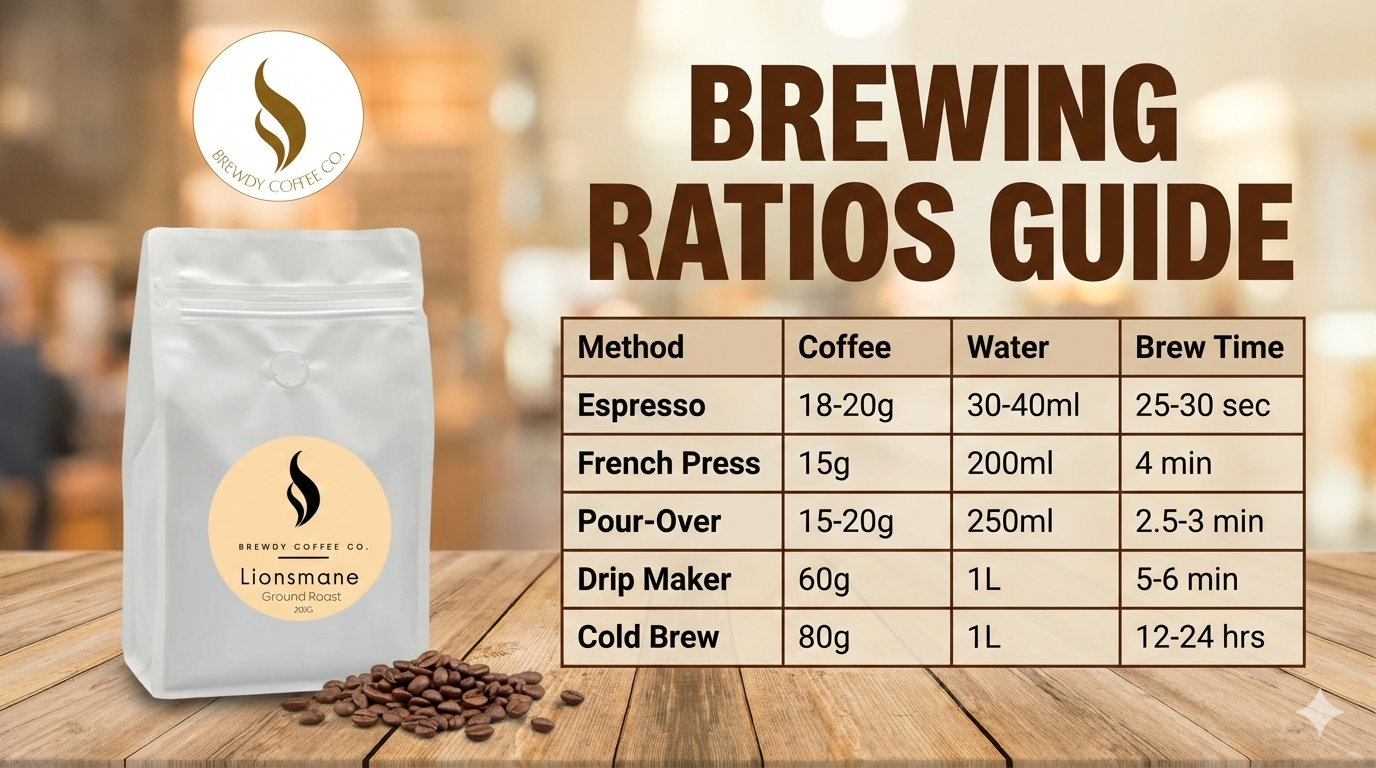 Lions Mane Ground Coffee | Focus & Cognitive Support