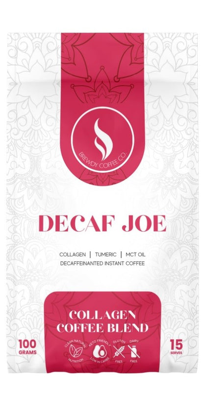 DECAF JOE | Premium Decaf Coffee with Collagen & Turmeric